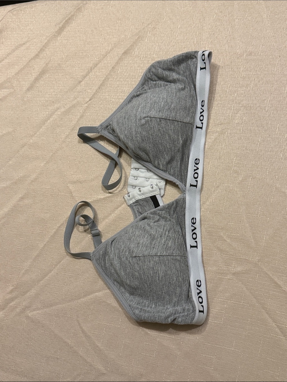 Love Grey Soft Cotton Bralette